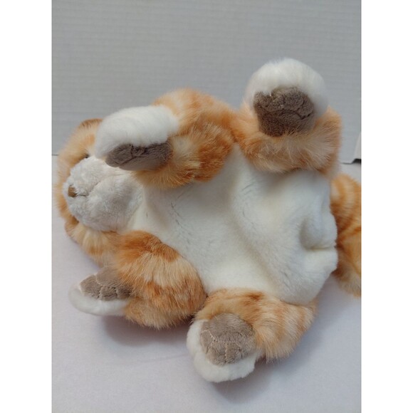 Folkmanis Cat Puppet Orange Tabby Kitten Chunky Body Animal Learning 9" - Picture 5 of 8